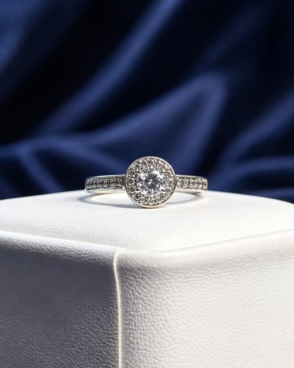 Seraphina Pavé Halo Ring