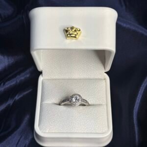 Seraphina Pavé Halo Ring