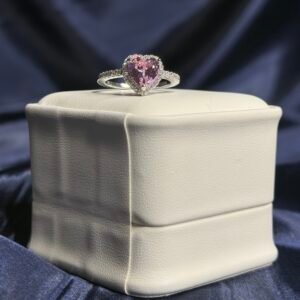 Blush Heart Halo Ring