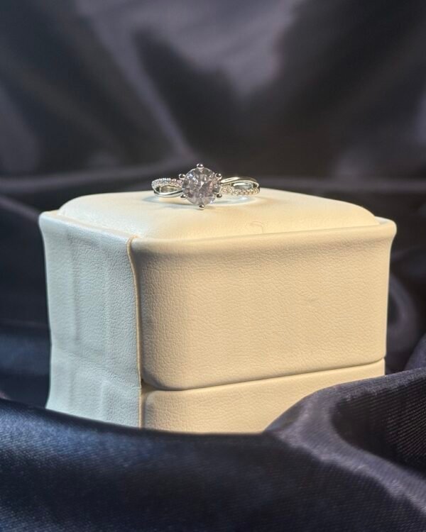 Evelyn Twist Solitaire Ring