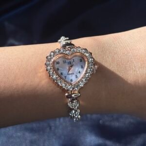 Amour Rosé Crystal Heart Watch