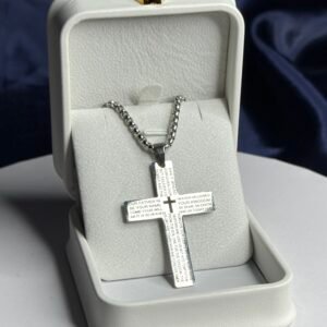 Scripture Cross Pendant Chain