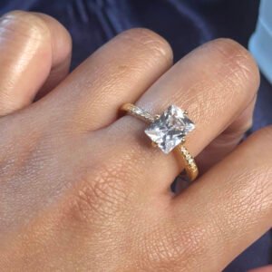 Luna Radiant Solitaire Ring