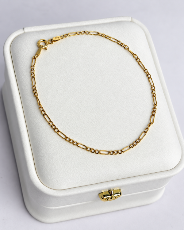 Classic Figaro Gold Bracelet