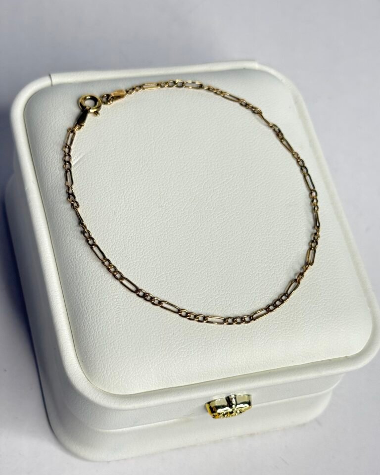 Classic Figaro Gold Bracelet